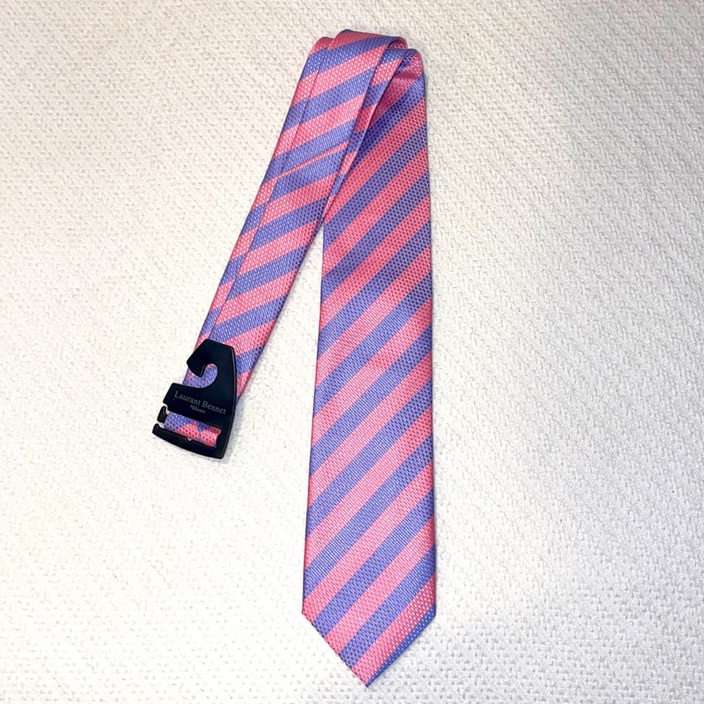 Laurant Bennet Milano Men’s Striped Tie